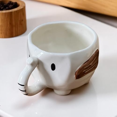 BACKKSPACE RETAIL 3D Animal Coffee Mug Comes Elephant Outside | Creative Morning Animal Cup for Hot and Cold Tea Milk Coffee | Perfect for Decorations Best Office Mug (Ceramic), 350 ML - Image 4