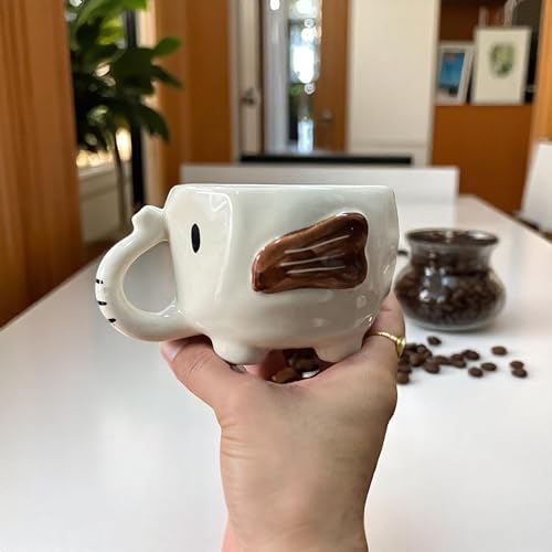 BACKKSPACE RETAIL 3D Animal Coffee Mug Comes Elephant Outside | Creative Morning Animal Cup for Hot and Cold Tea Milk Coffee | Perfect for Decorations Best Office Mug (Ceramic), 350 ML - Image 5