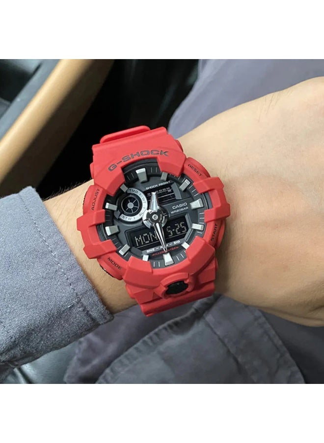 Casio G-Shock Men's Ana-Digital Dial Resin Band And Watch - GA-700-4ADR - Image 3