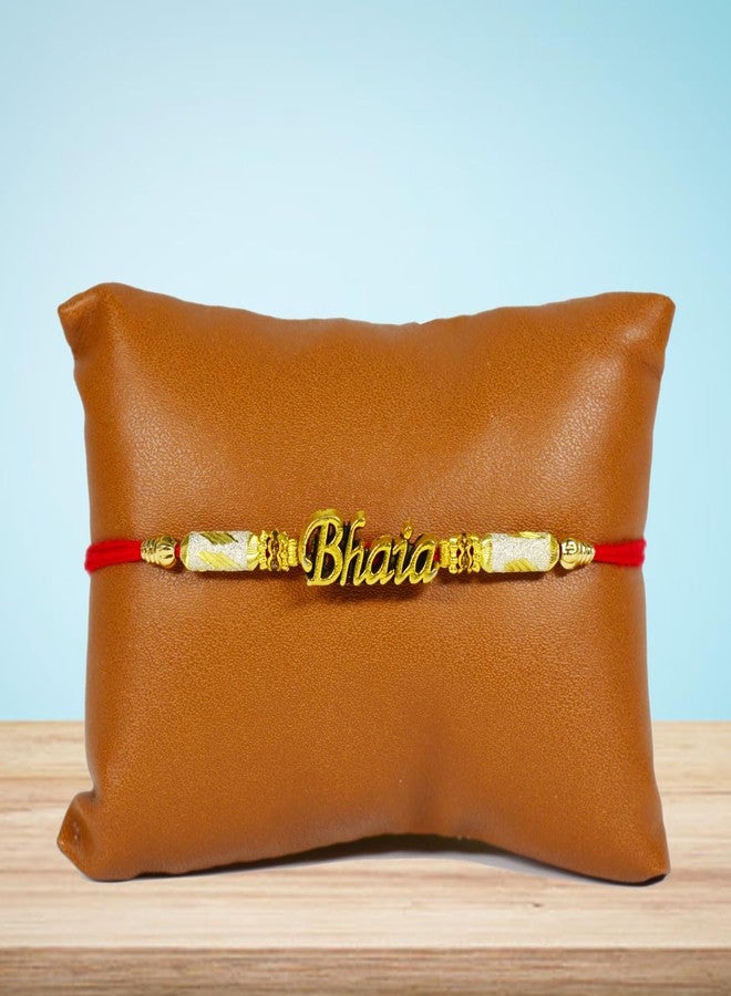 Avirons Set of Designer Rakhi with Rakshabandhan Greeting Card Combo pack for Bhaiya/Brother/Bhai | Rakhi Gifts Hamper (Pack of 1) - Image 2