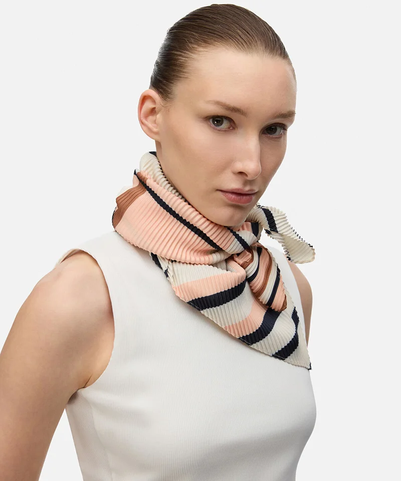 Ipekyol Pleated Color-Block Scarf