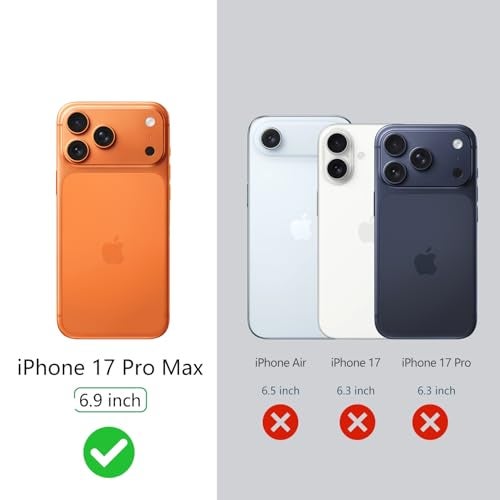 Keallce for iPhone 17 Pro Max Case Wallet with 3 Card Holder, RFID Blocking Protection, Magnetic Clasps Credit Slots Shockproof Flip Cover for iPhone 17 Pro Max Men Women,6.9inch Black - Image 4