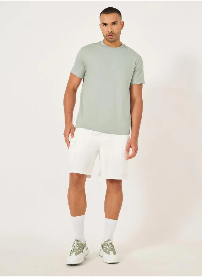 Styli Styli Solid Slim Fit Pure Cotton T-Shirt