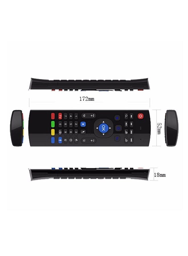 Zaboon Mx3-M 2.4G Wireless Keyboard Mouse Wireless Remote Control With Build In Mic For Android Tv Box Black - Image 2