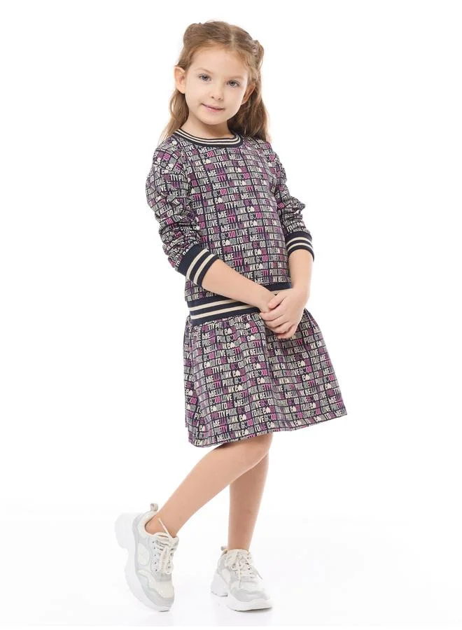 victor and jane Victor And Jane Girls All Over Print A-Line Dress