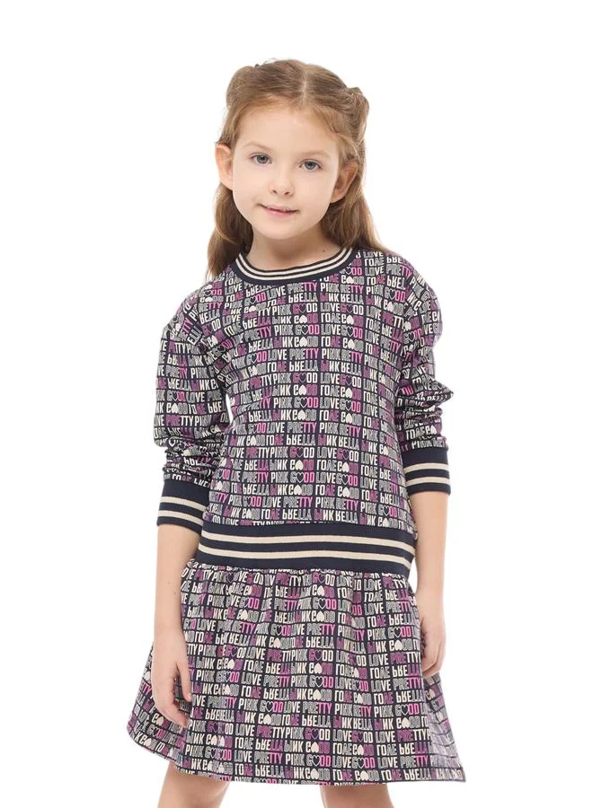 victor and jane Victor And Jane Girls All Over Print A-Line Dress