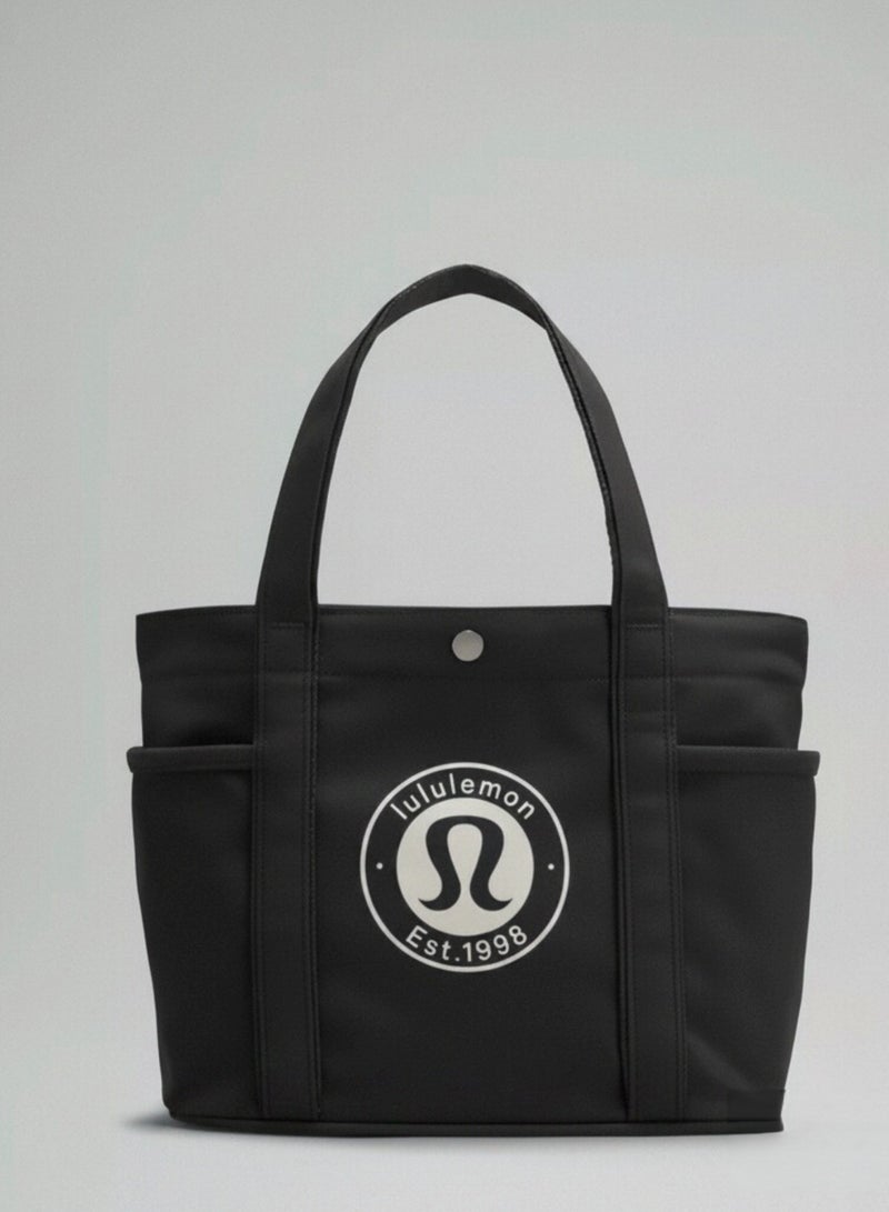 LuLu Lemon Canvas Tote Gym Bag Lightweight Sports Shoulder Bag for Travel Workout and Daily Commute Use - Image 1