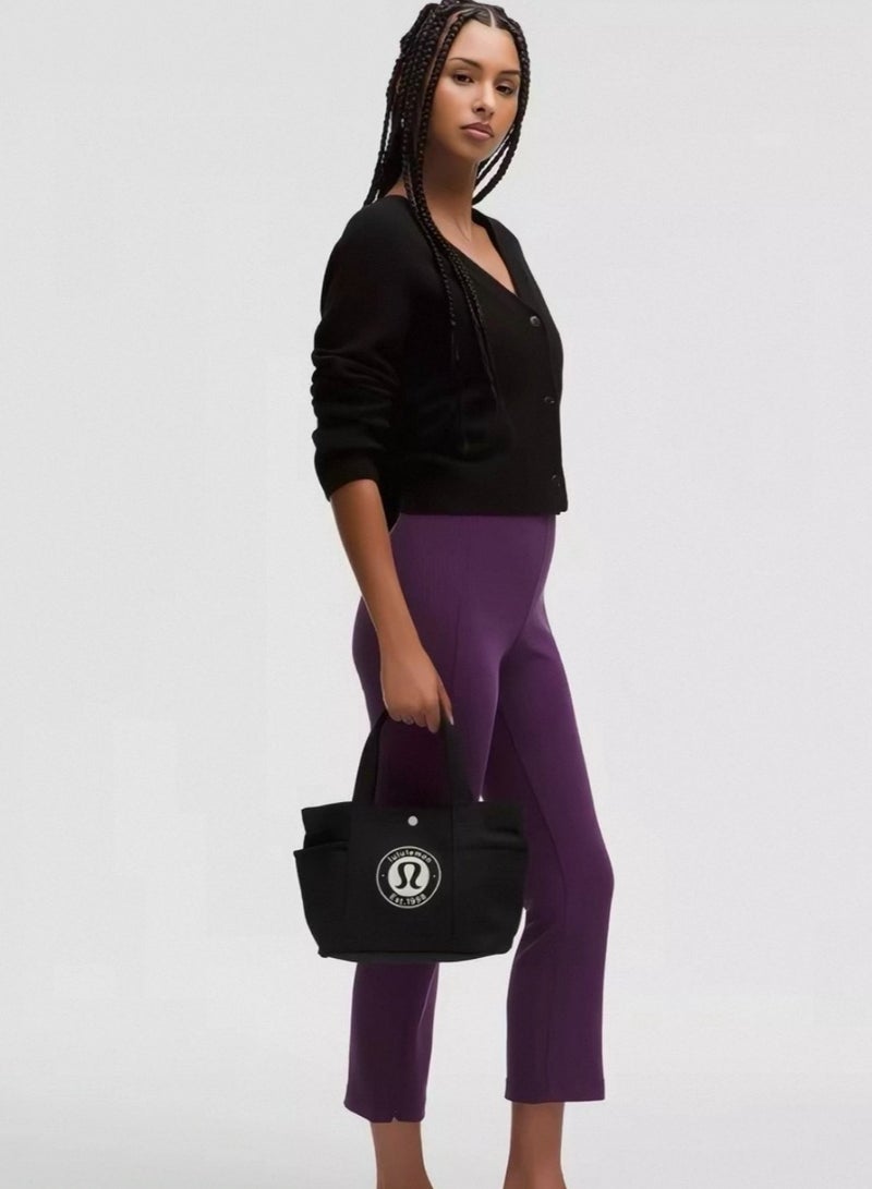 LuLu Lemon Canvas Tote Gym Bag Lightweight Sports Shoulder Bag for Travel Workout and Daily Commute Use - Image 2