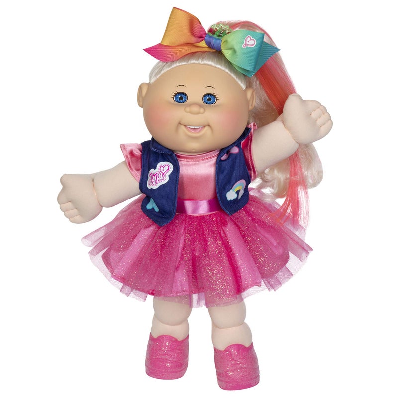 Cabbage Patch Kids JoJo Siwa Doll 14 PlushToy Includes Sparkly Dress Vest with Patches Giant Hair Bow with Birth Certificate Birthdate Birth Time - Image 3