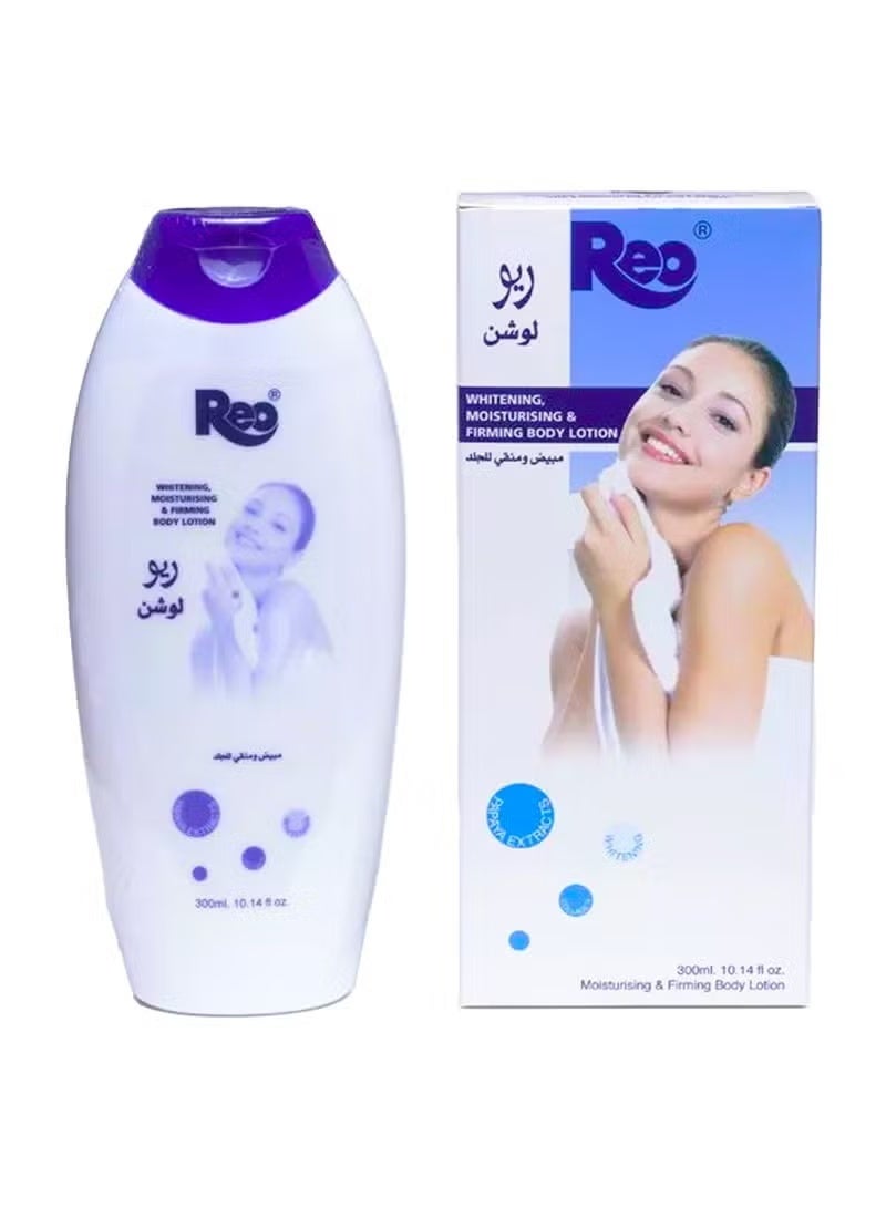 REO Whitening, moisturizing and tightening body lotion 300 ml.