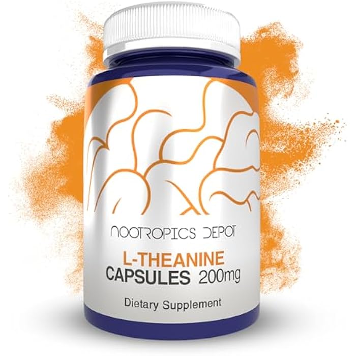 Nootropics Depot L-Theanine Capsules 200mg (90 Count) | Promotes Relaxation | Supports Healthy Stress Levels + Sleep Cycles | Promotes Cognitive Function + Focus | Amino Acid Supplement - Image 1