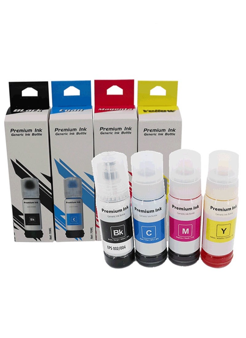 Aikanbo Premium Color Compatible Bottle Water Based Refill Dye Ink for Epson L3251 L3253 3255 L3119 L3108 L3156  Printer  - Image 1