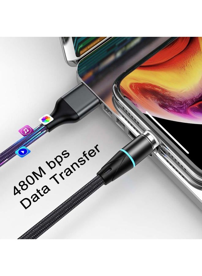 NetDot Gen12 Micro USB and USB-C Magnetic Fast Charging Data Transfer Cable Compatible with Android Device(1ft/3 Pack Black) - Image 3
