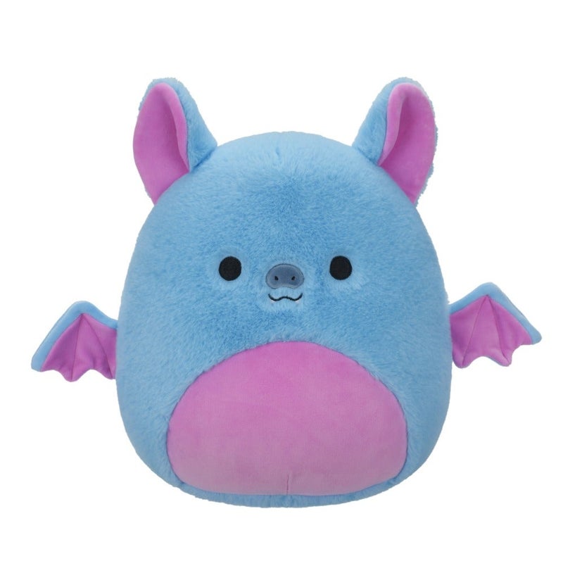 Squishmallows Plush Boyle Blue Fruit Bat with Pink Belly Fuzzamallows Plush Toy â€“ 30 cm Soft Collectible Stuffed Animal - Image 1