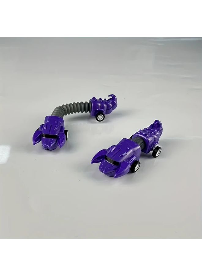 3pcs Pull Up Car Toys for Boys 360 Degree Transformation Stretch Racing Cars Birthday Gift - Image 3