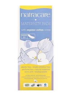 NATRACARE Maternity Pads with Organic Cotton Cover 10 Pads  - Image 1