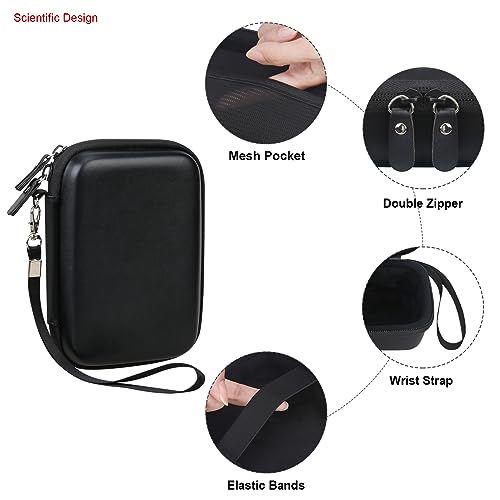 Elonbo Carrying Case for ORGBRO X1 Label Maker Machine, Portable Bluetooth Label Printer Storage Holder, Wireless Built-in Cutter Small Label Makers Handheld Sticker Maker Travel Bag, Black - Image 4