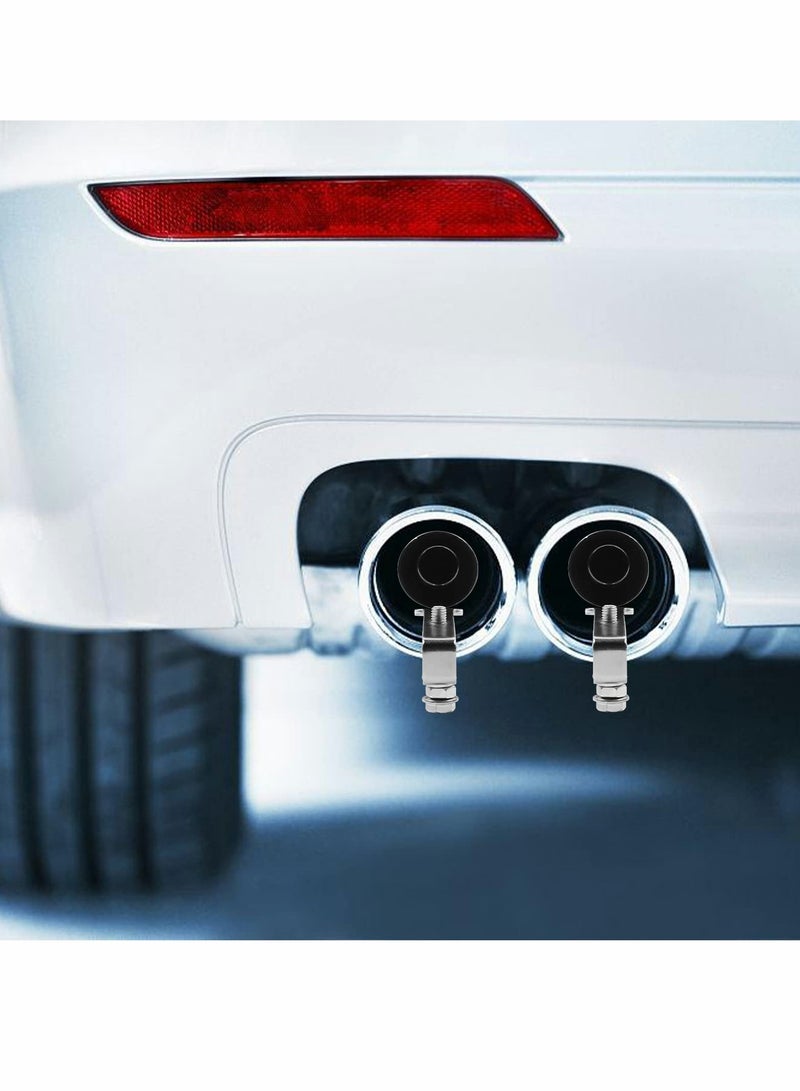 SYOSI Universal Aluminum Turbo Sound Whistle Exhaust Muffler Pipe BOV Blow-off Valve Simulator (2PCS, XL-Black) - Image 5