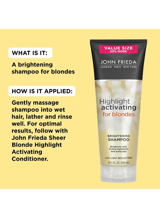 John Frieda Sheer Blonde Brightening Shampoo with Avocado Oil and Vitamin C - Revives Dull Highlights for Lighter Blondes, 8.45 Fl Oz - Image 5