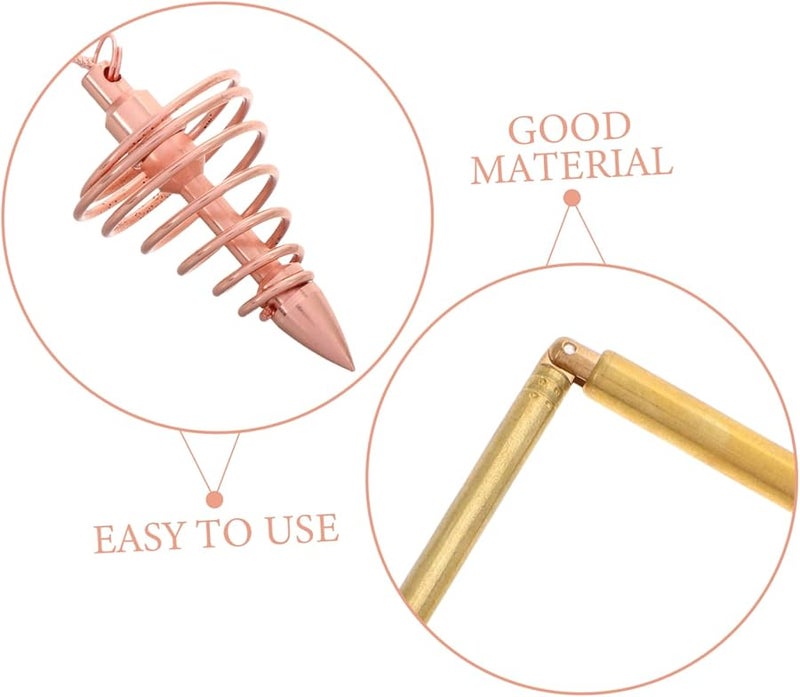Copper Dowsing Rods 2 Pack for Water Divination Ghost Hunting Gold Detection - Image 4