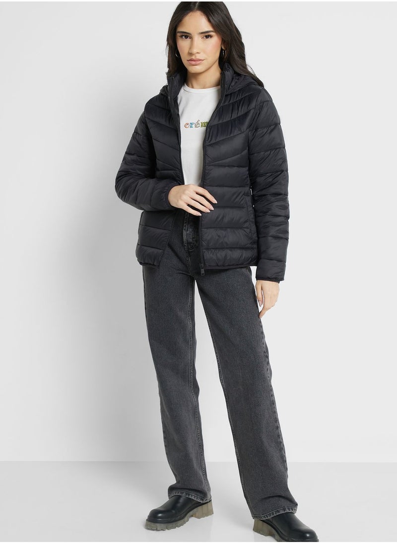 ONLY - Hooded Puffer Jacket - Image 1
