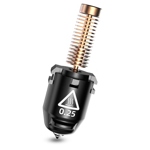 FLASHFORGE Adventurer 5M Nozzle Assembly, 32mm³/s High Flow, 35S Fast-Heat 200℃, 3S Quick-Release 3D Printer Copper Steel Nozzle Parts for AD5M/ AD5M Pro (0.25mm) - Image 1
