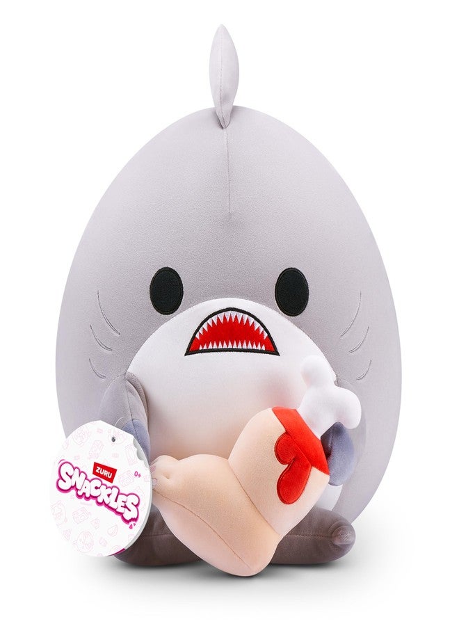 SNACKLES سناكليس سلسلة غير مرخصة 1 دمية محشوة 8 بوصة (فين) من زورو، دمية محشوة مع ملحق سناك - Image 1