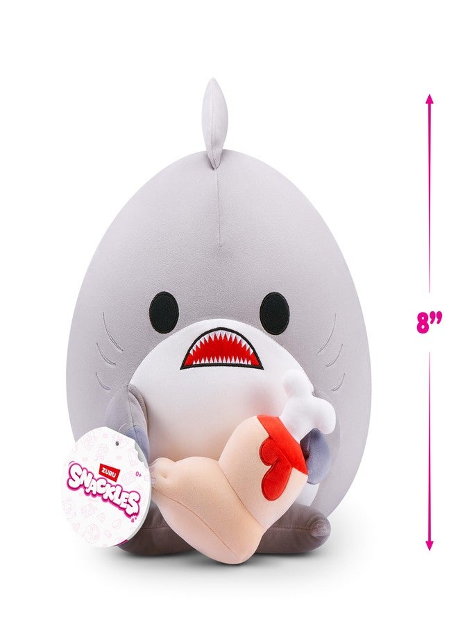 SNACKLES سناكليس سلسلة غير مرخصة 1 دمية محشوة 8 بوصة (فين) من زورو، دمية محشوة مع ملحق سناك - Image 4