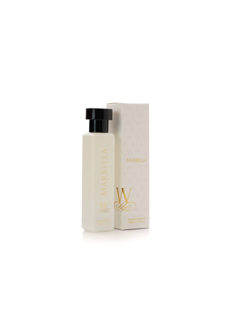 WORLD GOLDEN PERFUMES Exquisite Marbella Eau De Parfum by World Golden Perfumes – 50ml Natural Spray  - Image 1
