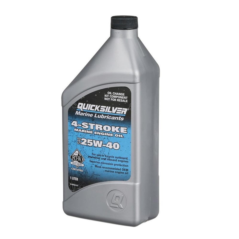 Quicksilver 25W-40 Oil Change Kit for 4-Stroke 40hp, 50hp and 60hp Mercury Outboards - Image 4