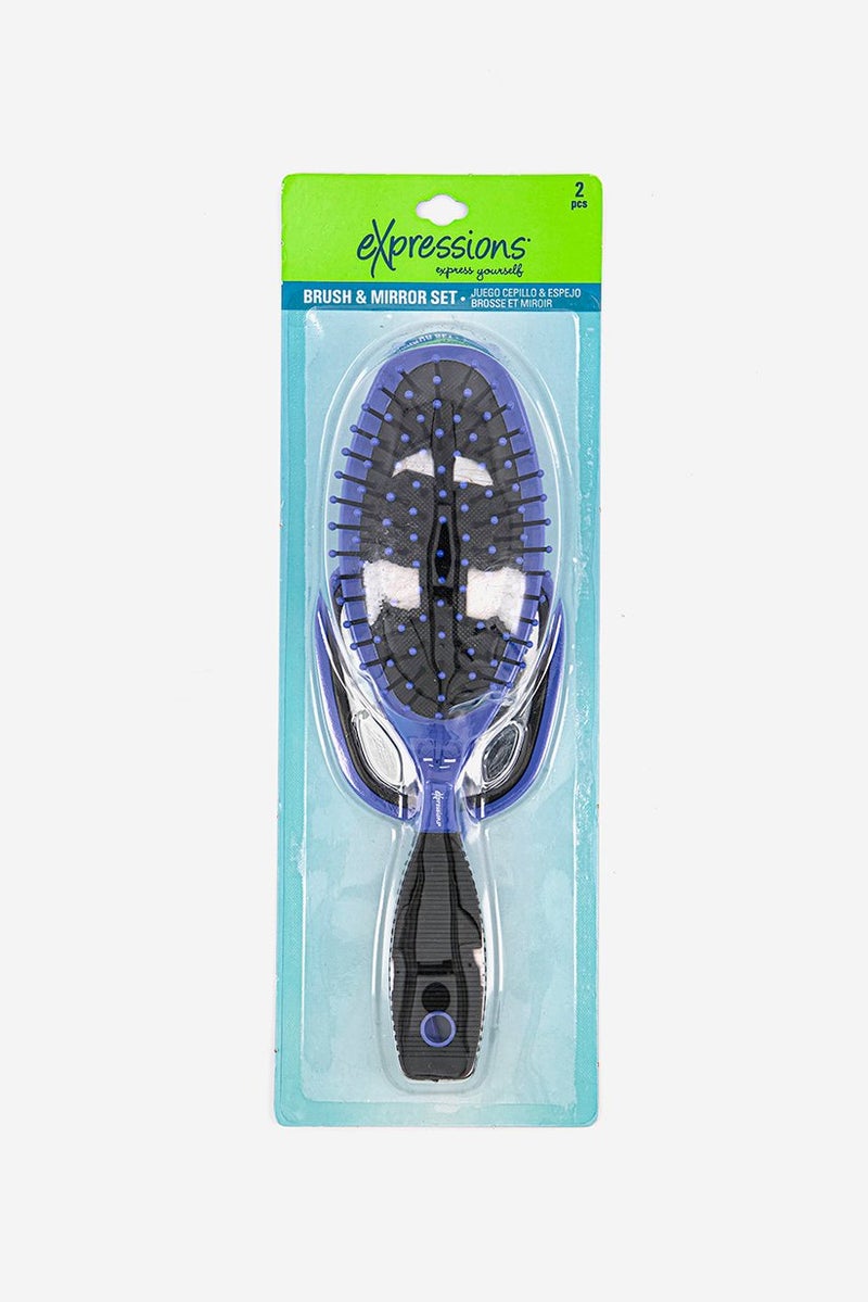 Expressions Brush And Mirror Set, Assorted - Image 1