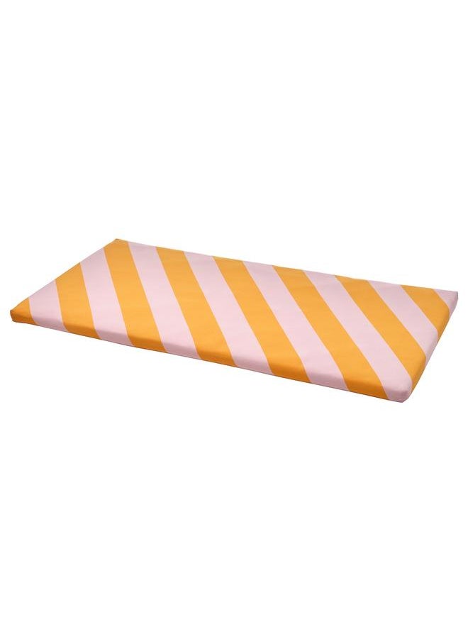 Zaboon Bench Pad, Pink/Yellow, 90X50X3 Cm  - Image 1