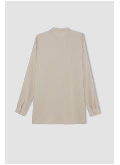 DeFacto Woman Woven Regular Fit Long Sleeve Shirt  - Image 3