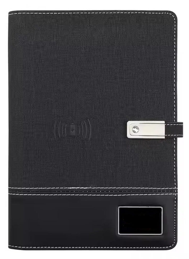 Smart business notebook with 8000mAh battery, 16G memory and 4-in-1 wireless charger