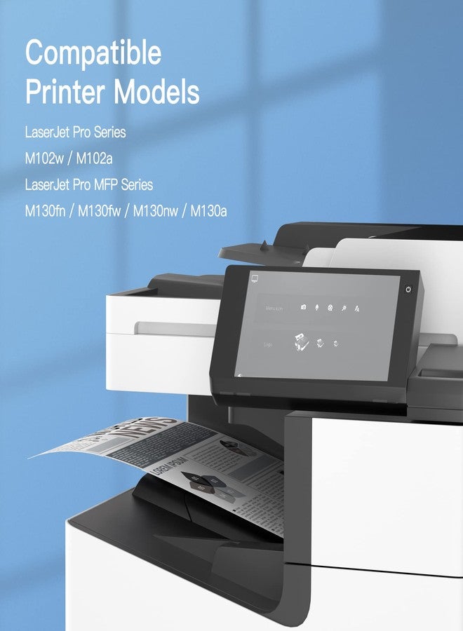 جي بي سي إيمدج خرطوشة حبر GPC Image 17A بديلة لخرطوشة حبر HP 17A CF217A السوداء، متوافقة مع طابعات HP LaserJet Pro M102w M130fw M130nw M130fn M102a M130a Pro MFP M130 M102 Series (2 أسود) - Image 2