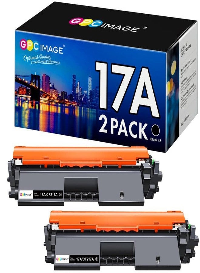 جي بي سي إيمدج خرطوشة حبر GPC Image 17A بديلة لخرطوشة حبر HP 17A CF217A السوداء، متوافقة مع طابعات HP LaserJet Pro M102w M130fw M130nw M130fn M102a M130a Pro MFP M130 M102 Series (2 أسود) - Image 1