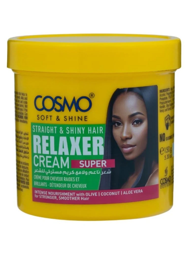 Super Hair Straightening Cream with Olive Oil, Aloe Vera and Coconut 1000g