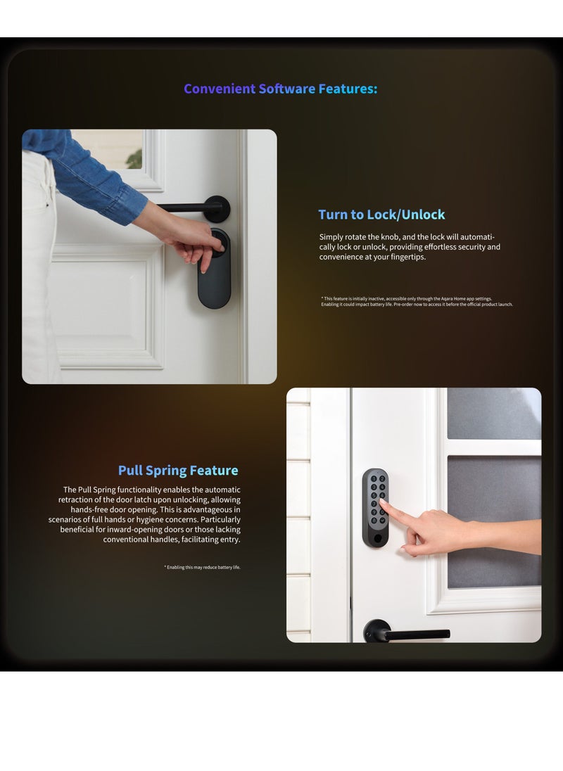 أكارا - Smart Lock U200 Kit ، المادة فوق الخيط ، قفل باب الدخول بدون مفتاح مع مفتاح Apple Home وبطارية قابلة للشحن ، تدعم Apple Home و Alexa و SmartThings-Silver - Image 1