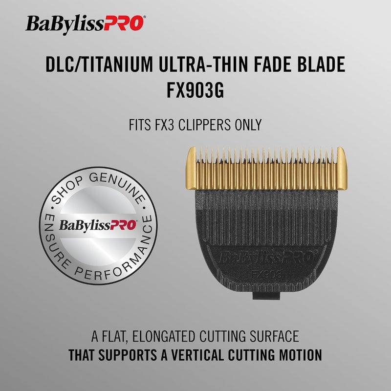 بيبي ليس برو شفرة قصاصة بديلة من BaBylissPRO FX903G FX3 DLC/تيتانيوم فيد - Image 2