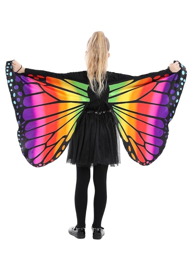 Seasons Seasons Kids Butterfly Cape Wings One SizeRainbow W10351  - Image 3