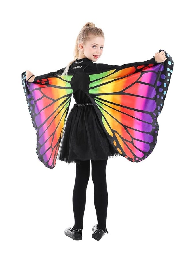 Seasons Seasons Kids Butterfly Cape Wings One SizeRainbow W10351  - Image 4