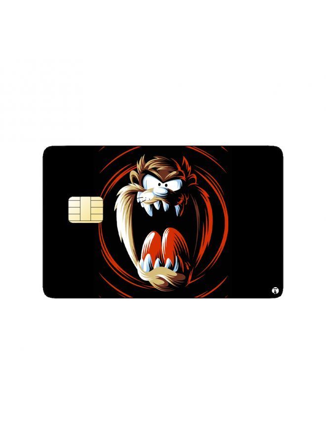 RKN PRINTED BANK CARD STICKER Animation The Tazmanian Devil From Loony Tunes By Warner Bros - Image 1