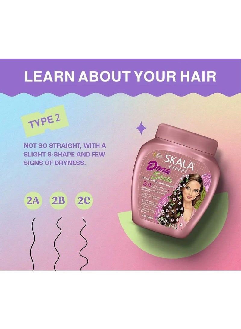 Scala Skala Expert Dona Skala 2 in 1 Hair Cream for Straight & Wavy Hair – 1000g - Image 5