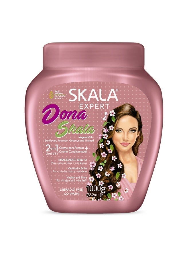 Scala Skala Expert Dona Skala 2 in 1 Hair Cream for Straight & Wavy Hair – 1000g - Image 1