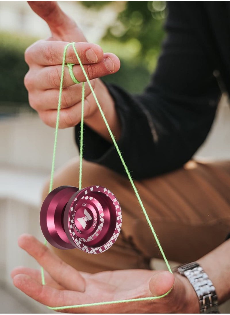 null - N11 Professional Unresponsive YoYo, Alloy Aluminum YoYo Ball with Glove and Strings - Ideal for Beginners, Adults, and Children - Image 1
