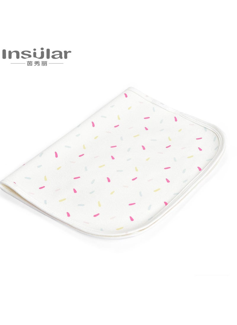 xozgdovg 50×70cm Baby Waterproof Bed Pad with 100% Cotton Surface for Kids, Toddlers, Adults, Reusable and Washable Incontinence Underpads Mat for Pack n Play and Crib, Colored Dot  - Image 1