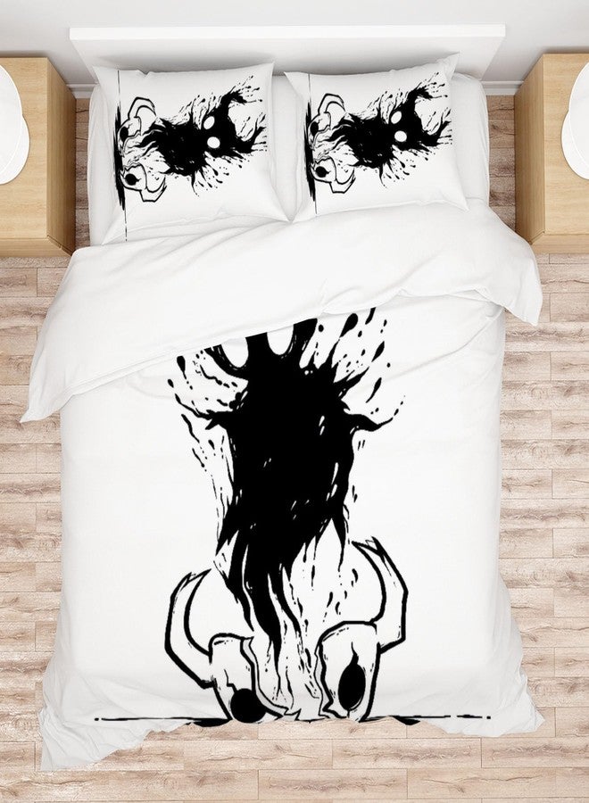 Allenjoy Full Size Shadowy Creature Rising Comforter Set Broken Mask Figure Bed Bedding Sets Bedroom Decor with 2 Pillowcases SC00825-005 - Image 1