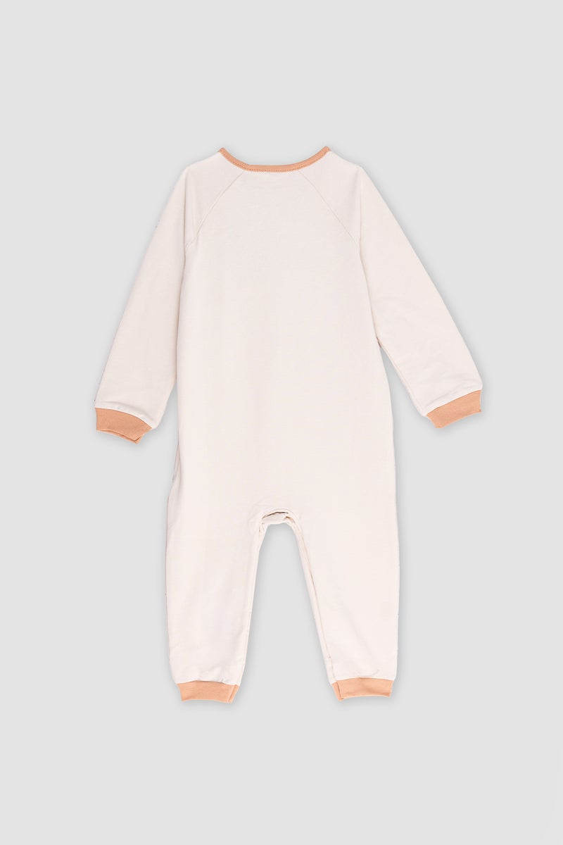 DeFacto Baby Boy Newborn Lion Printed Thin Fabric Jumpsuit  - Image 3