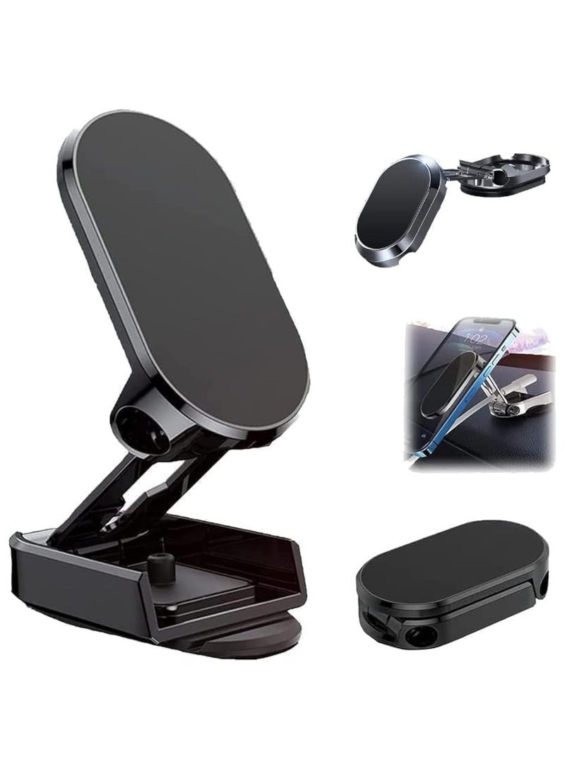 Magnetic Car Phone Holder - 360° Rotating Foldable Mount with Strong Suction Cup – Dashboard, Gym, Shower & Office Stand for All Smartphones, MagSafe Compatible - Image 1