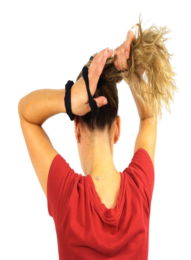 Jokari Non-Slip Beaded Scrunchie. Gentle on Hair, Perfect for Wet or Dry Use, All-Day Hold, Hair-Friendly, No-Pull Elastic Hair Tie (1, Large) - Image 2